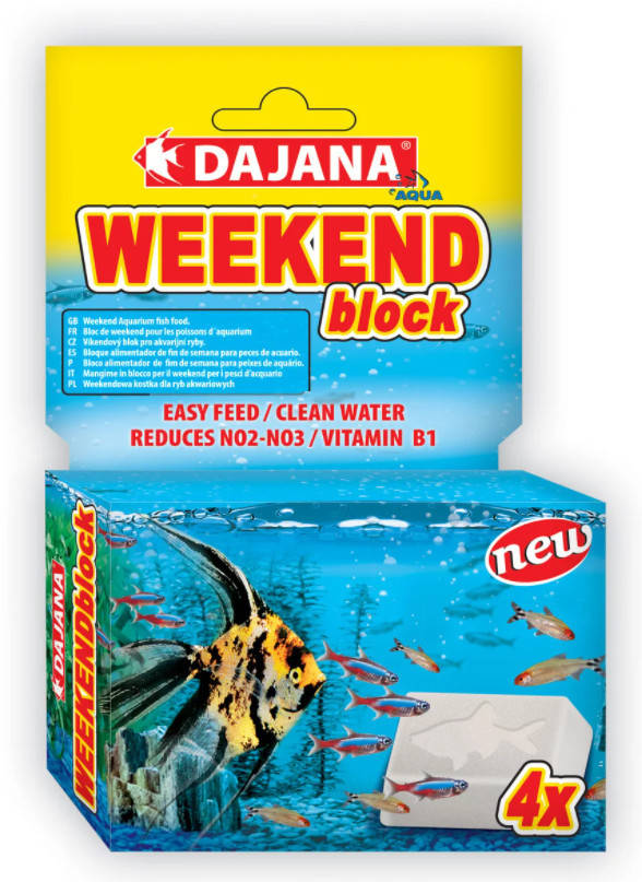 

Кормовой блок на 3-4 дня Block Weekend для 15-20 рыбок, 25г