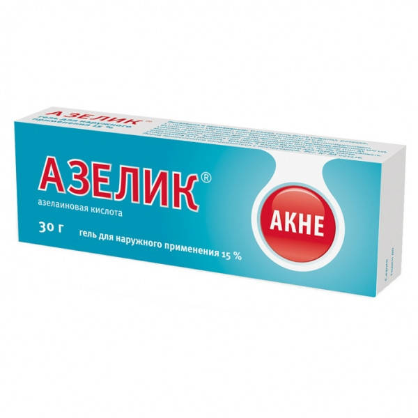 

Акрихин Азелик гель ⭐ 15%, 30 г