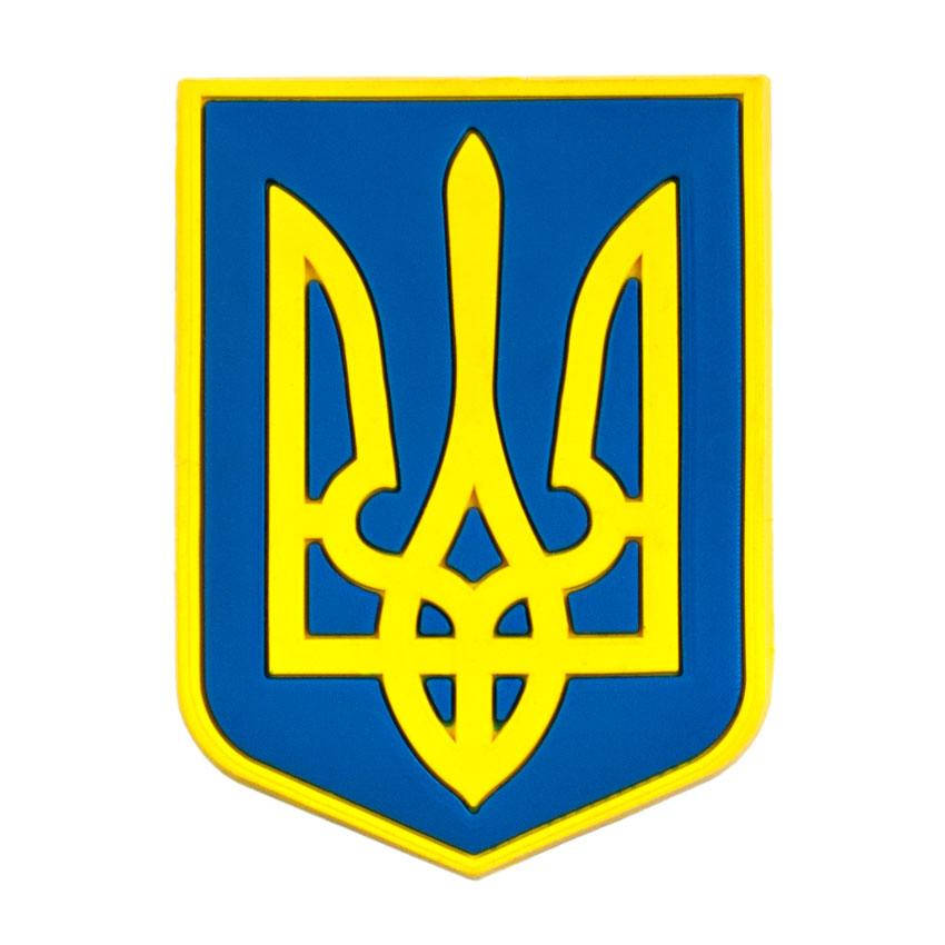 

Магнит Резиновый Magnet Трезубец Герб Украины 5,5x4,1x0,3 см Желто-голубой (19401)
