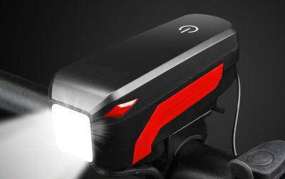 

Велофара + гудок "2-в-1" CREE XM-L T6 / 350 лм / 130 Дб / 5 видов сигнала / выносная кнопка / 2000 мАч USB ЧЁРНЫЙ+КРАСНЫЙ