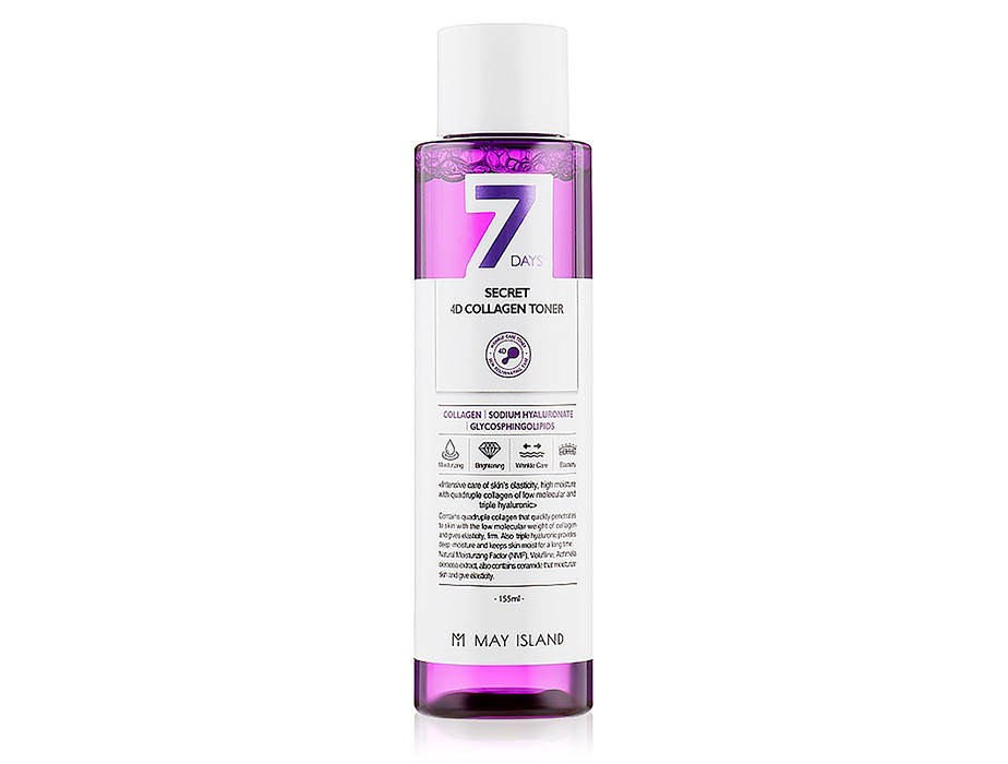 

Тоник с коллагеном May Island 7 Days Secret 4D Collagen Toner 155 ml