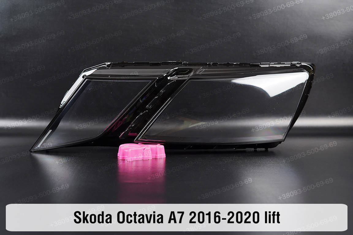 

Стекло фары Skoda Octavia A7 (2016-2020) III поколение рестайлинг левое