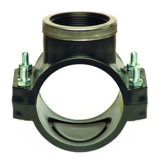 

Унидельта Хомут PN 10 врезной 40х1/2", Черный