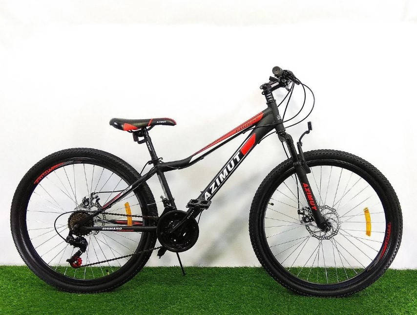 

Подростковый горный велосипед Azimut Forest 24 размер рамы 12,5" GD BLACK-RED