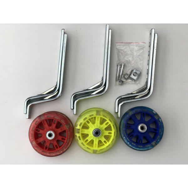 

Колёса Дополнительные для велос. 12-20дюймов (пластик /металл)