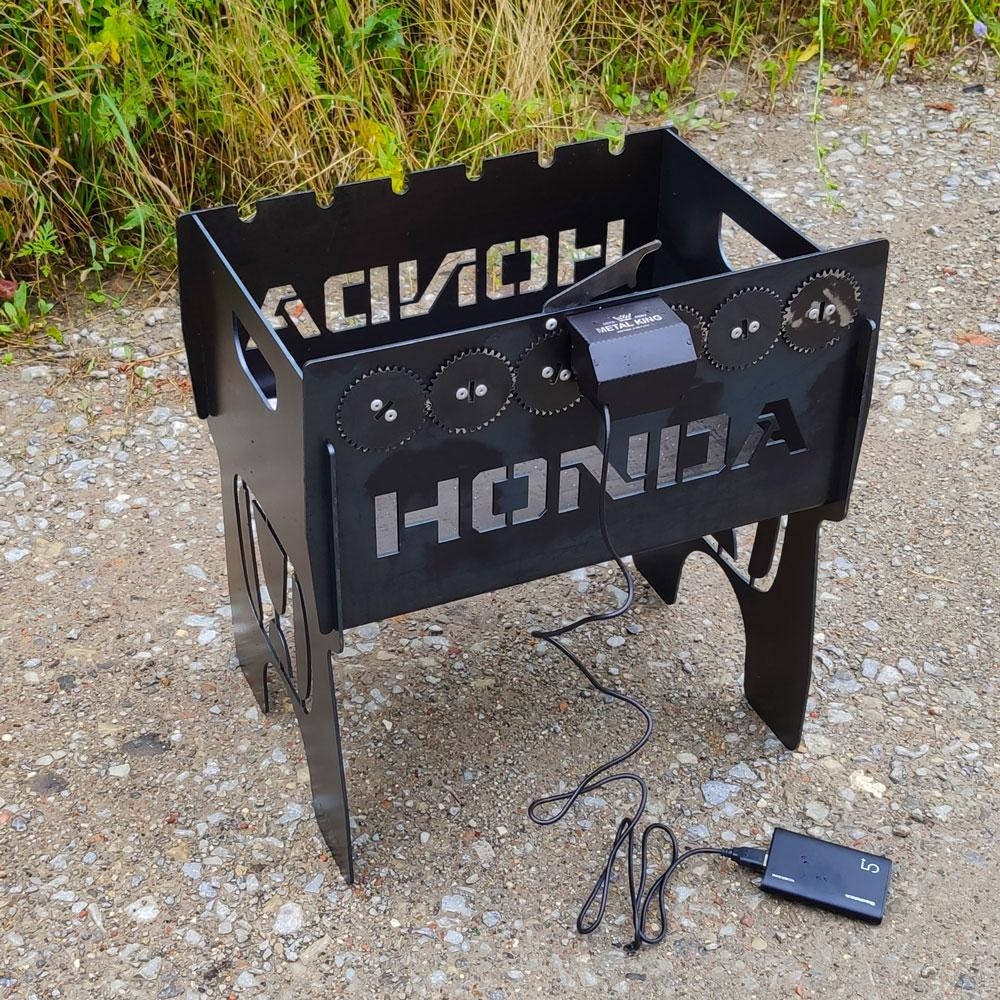 

Мангал с автоповоротом на 6 шампуров (HONDA)