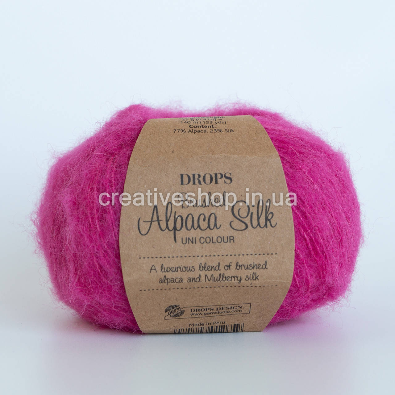 

Пряжа Drops Brushed Alpaca Silk (цвет 18 cerise)