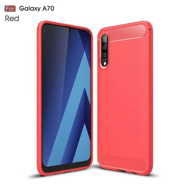 

TPU чехол накладка Urban для Samsung Galaxy A70 (5 цветов) красный