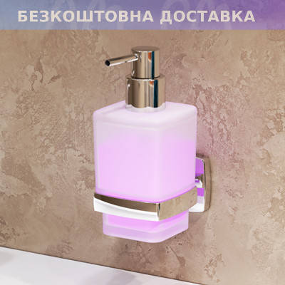 

Диспенсер для жидкого мыла стеклянный с настенным держателем AM.PM Gem A9036900