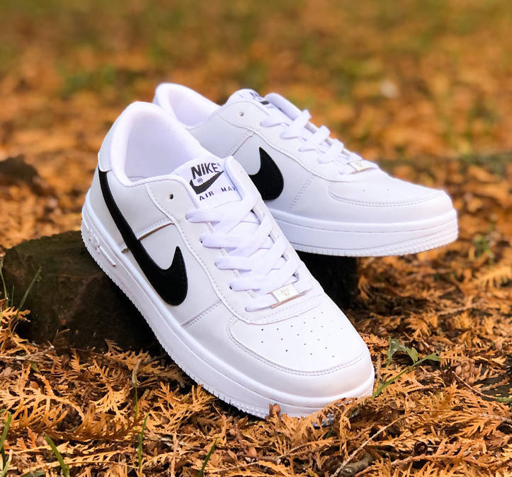 

Кроссовки женские Nike Air Force Black White Найк аир форс белые, Белый