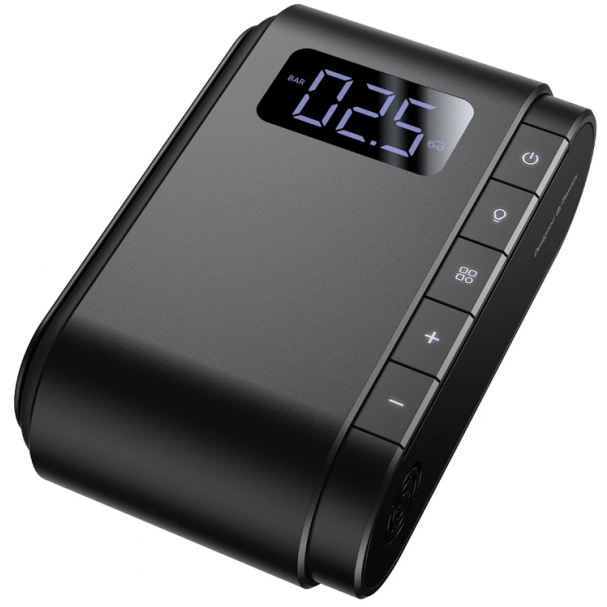 

Портативный компрессор для автомобиля машины Baseus Dynamic Eye Inflator Pump 4000mAh 45W Черный (CRCQB03-01)