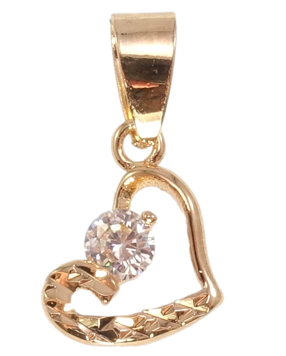 

Кулон Fallon Позолота 18К "Сердце с кристаллом"