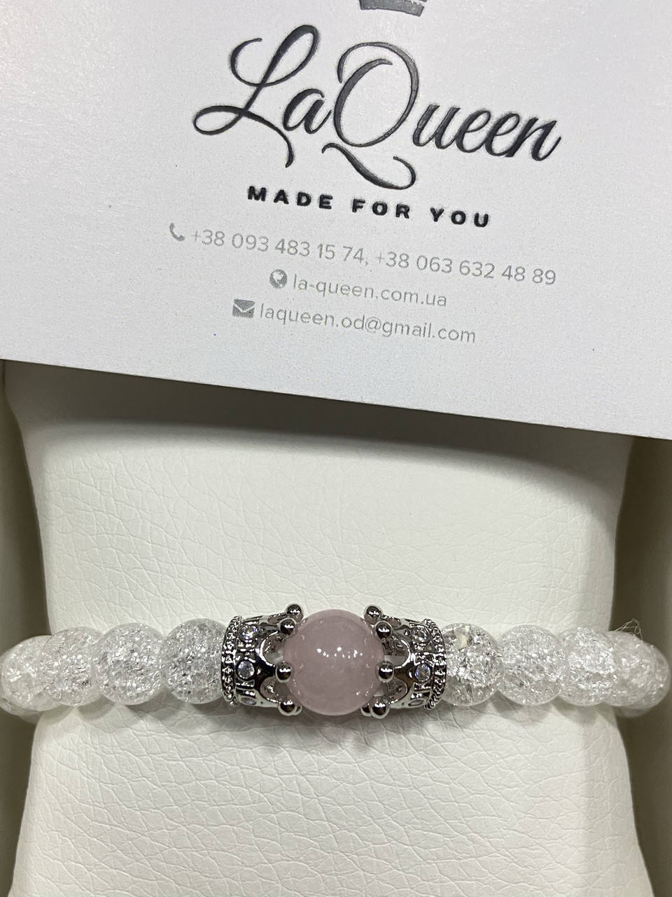 

Браслет из камня горный хрусталь