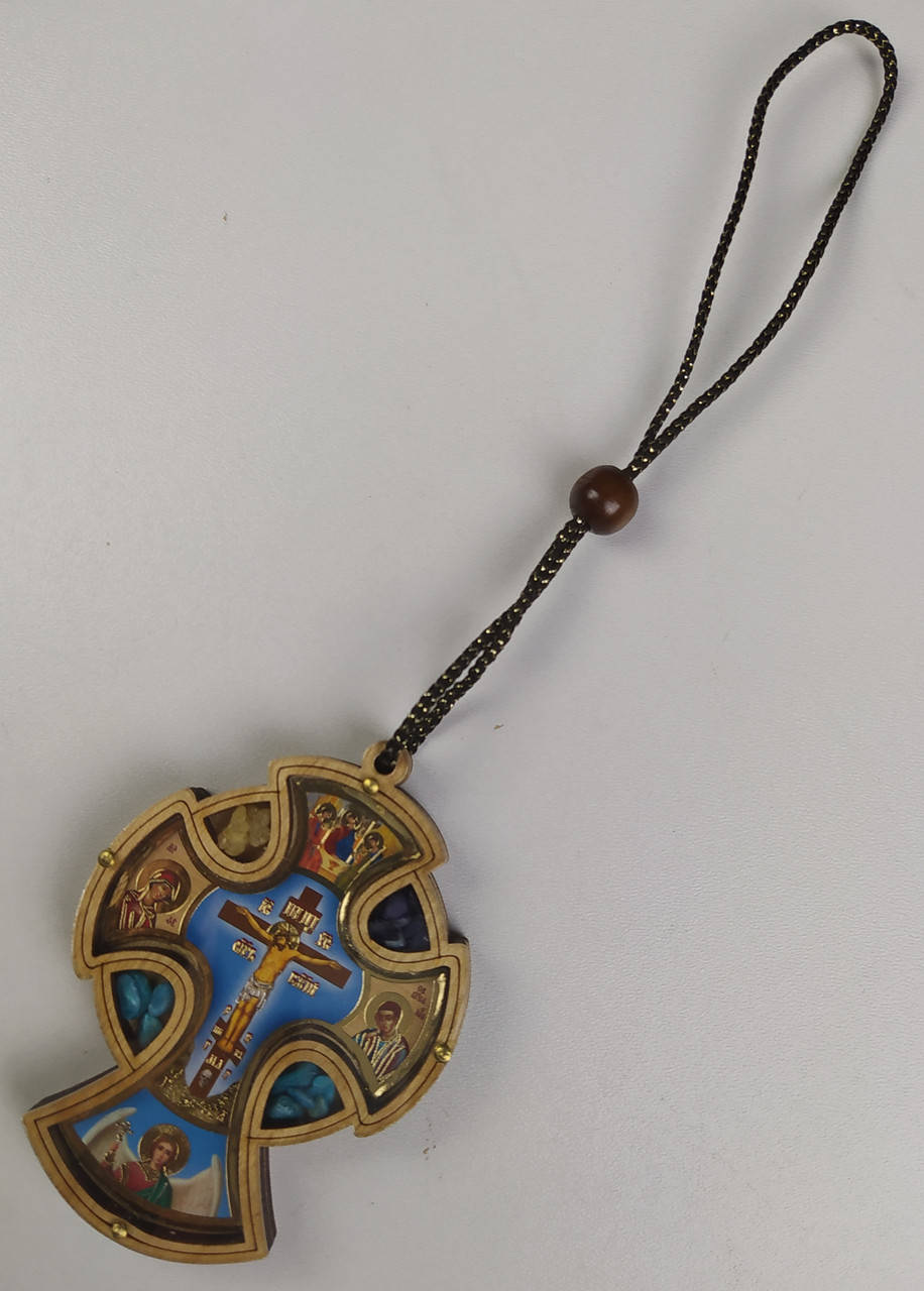 

Автомобильная иконка подвеска деревянная.