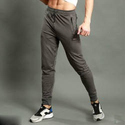 

Спортивные штаны мужские с манжетами, трикотаж, серый размер 3XL