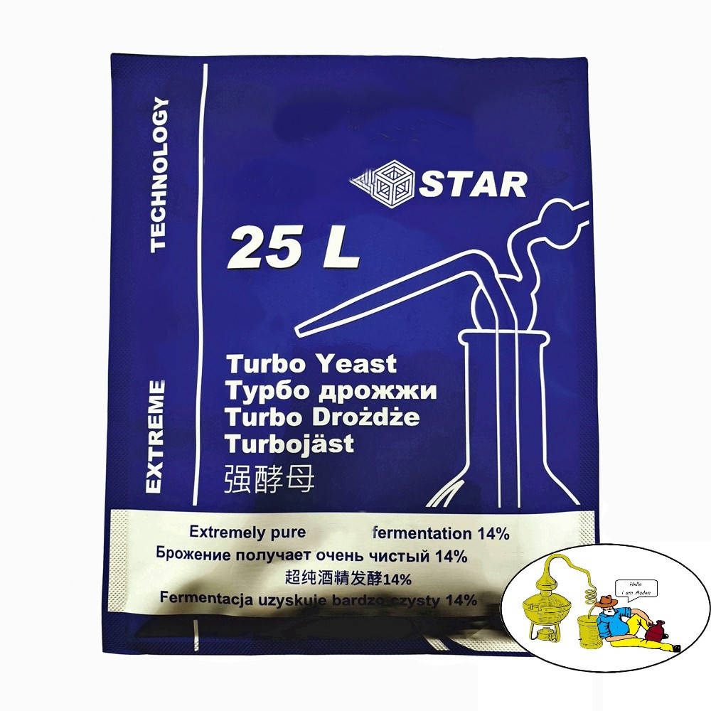 

Сухие турбо дрожжи Alcotec Star 25 л