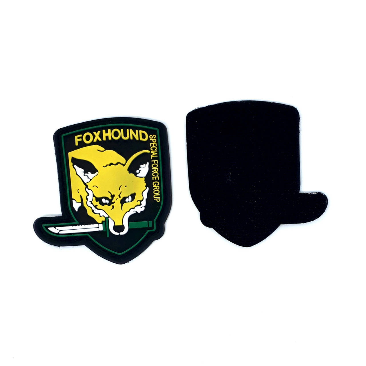 

Шеврон резиновый на липучке " FOXHOUND" 7,5 см х 5,5 см