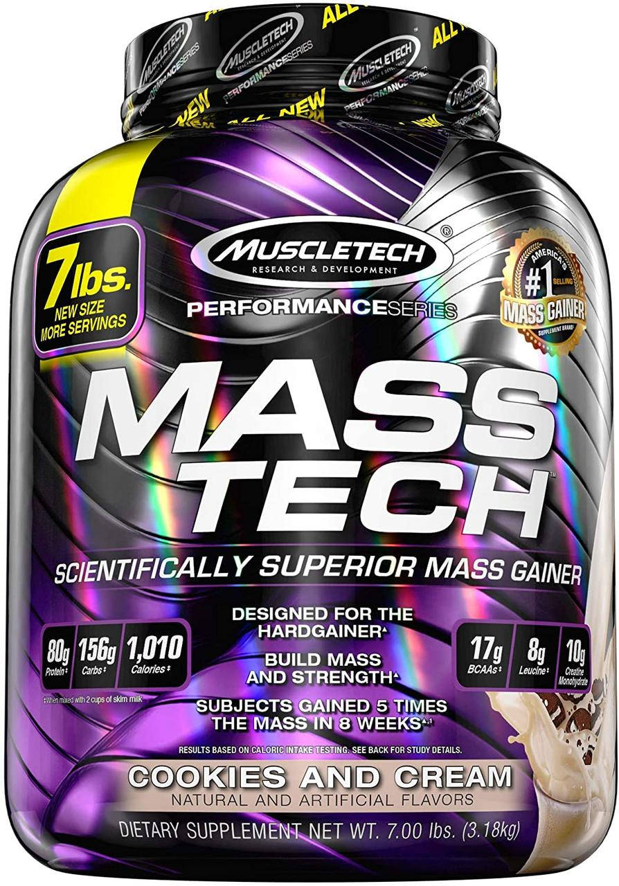 

Гейнер MuscleTech Mass-Tech 7 lb 3,18 кг шоколад