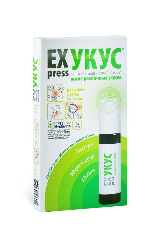 

Средство при укусах насекомых "Экспресс Укус" (ExPRESS УКУС) Georg BioSystems