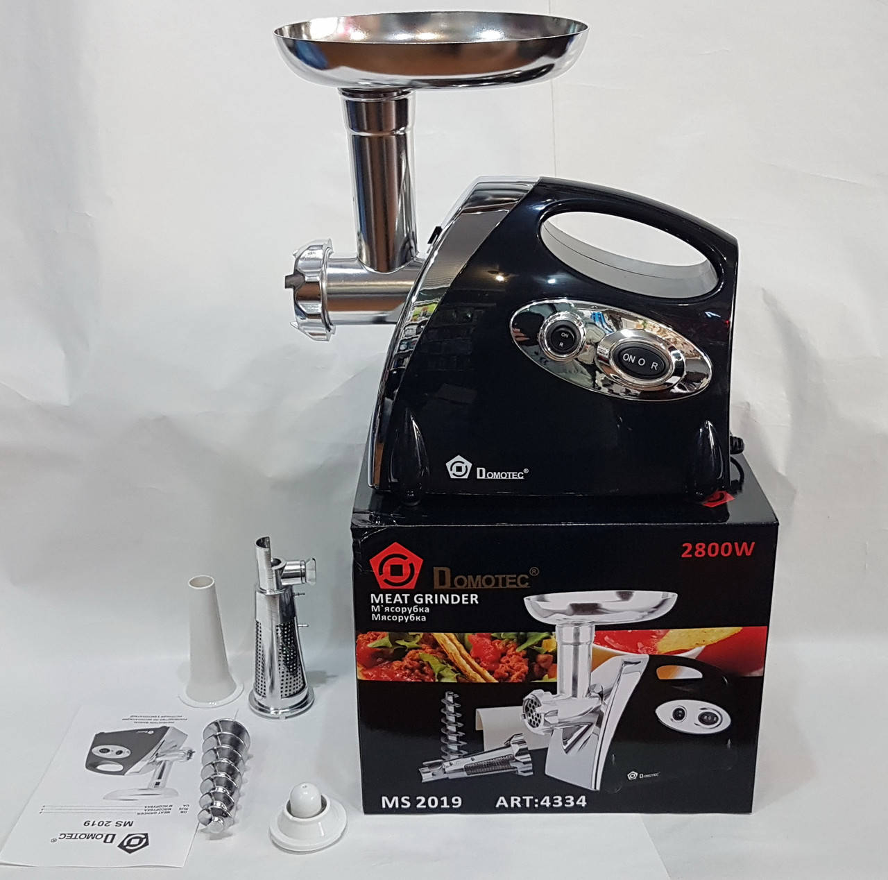 

Электрическая мясорубка соковыжималка Domotec MS-2019 (2400 Вт)