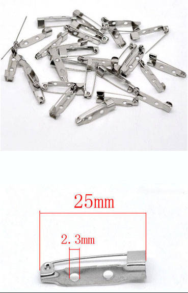 

Основа для брошки, Цвет: сталь, 25 мм