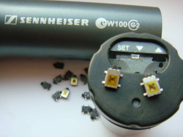 

Микрокнопка кнопка Power, Menus для радиомикрофона Sennheiser ew100/135 G2, G1