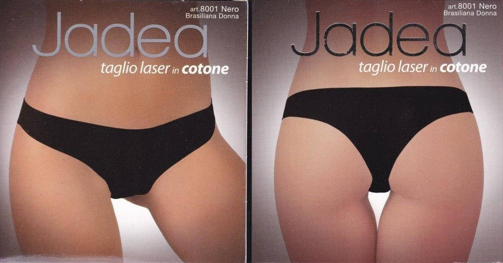 Бесшовные трусики бразилиана Jadea 8001 nero, Черный