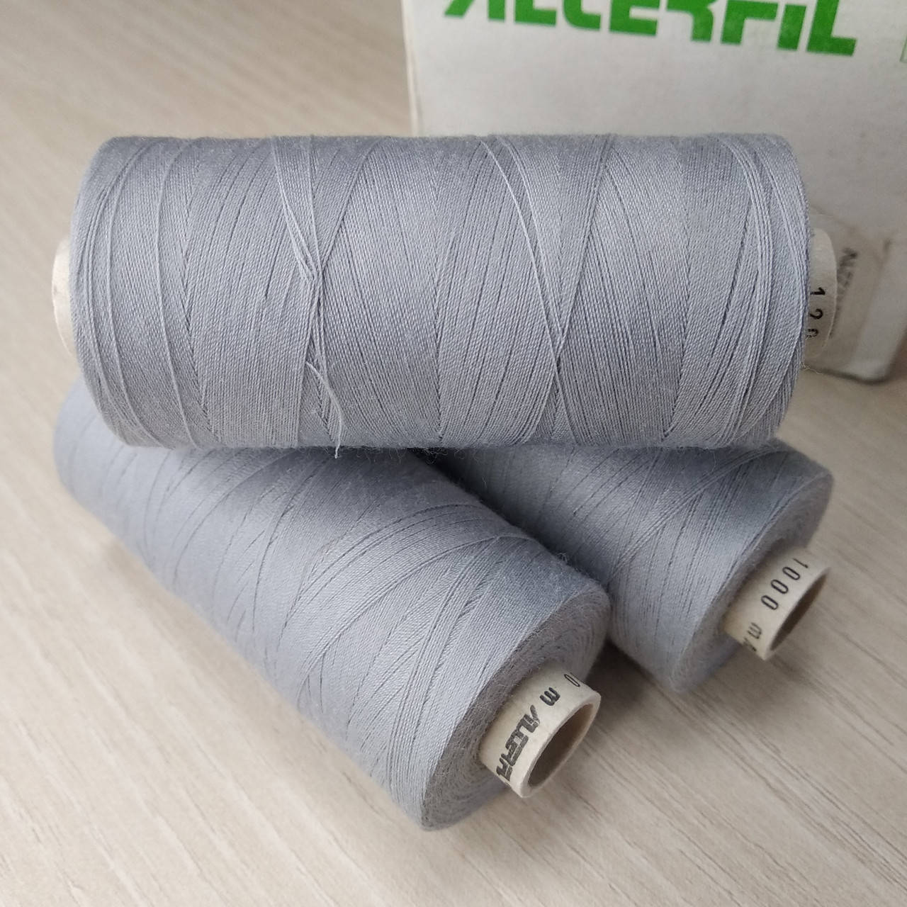 

Нитки Alterfil 120 светло-серый №25660 (1000м)