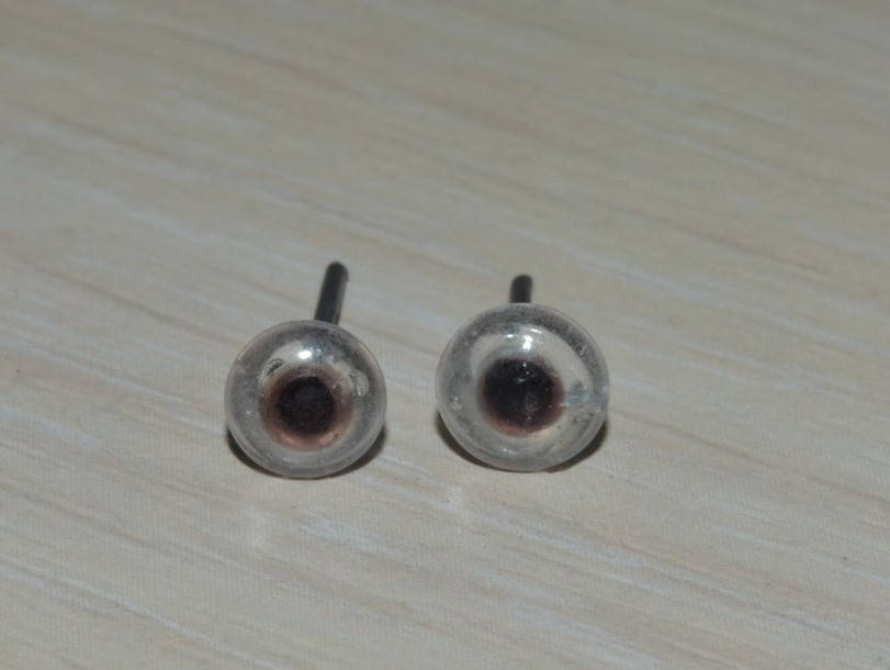 

Прозрачные глазки гвоздики 5 мм стекло