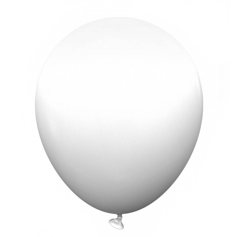 

Латексные воздушные шарики 5" Белый (white) 100шт/уп KL5-01 Kalisan
