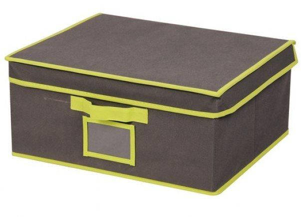 

Коробка для хранения вещей с крышкой и PVC окном, M, 40*33*18 см, ТМ МД, Коричневый