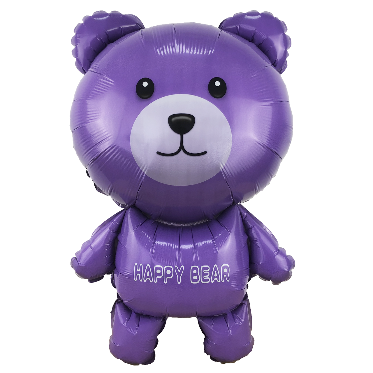 

Воздушный шарик из фольги. Happy Bear сиреневый 90 см