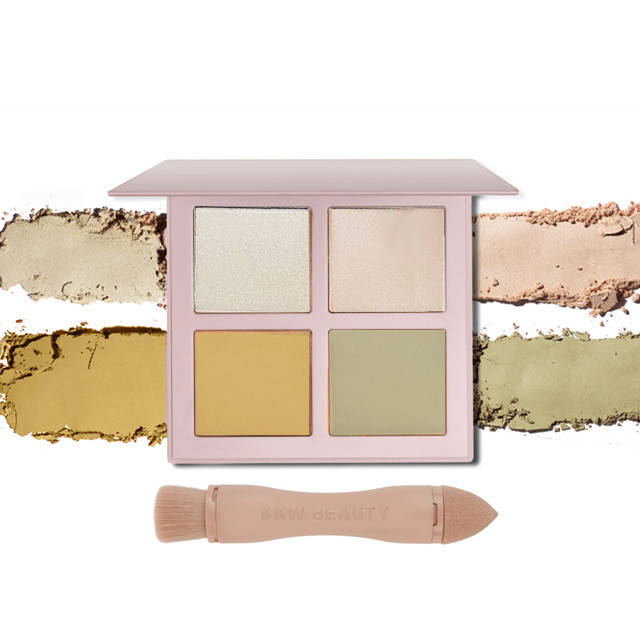 

Набор румян и хайлайтеров Kylie KKW Beauty с кистью и зеркалом 01
