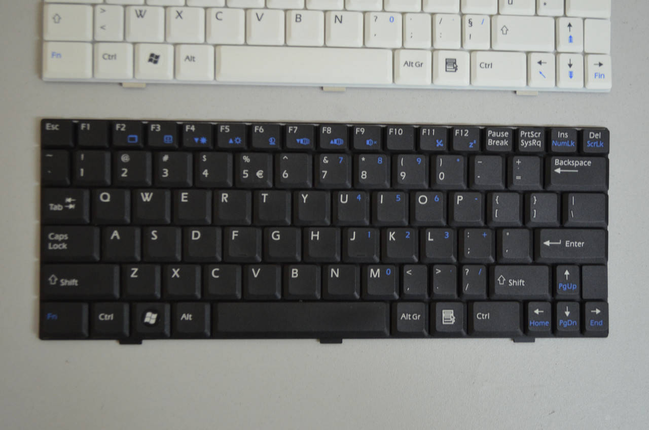 

Клавиатура для ноутбука Medion Akoya E1210 V022322AK2 rev: 00 черная и белая