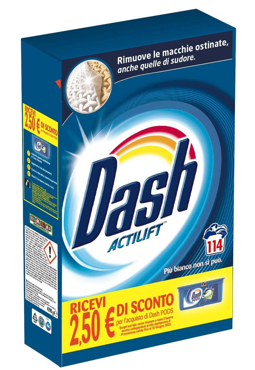 

Порошок для стирки универсального белья Dash Classico 114 стир