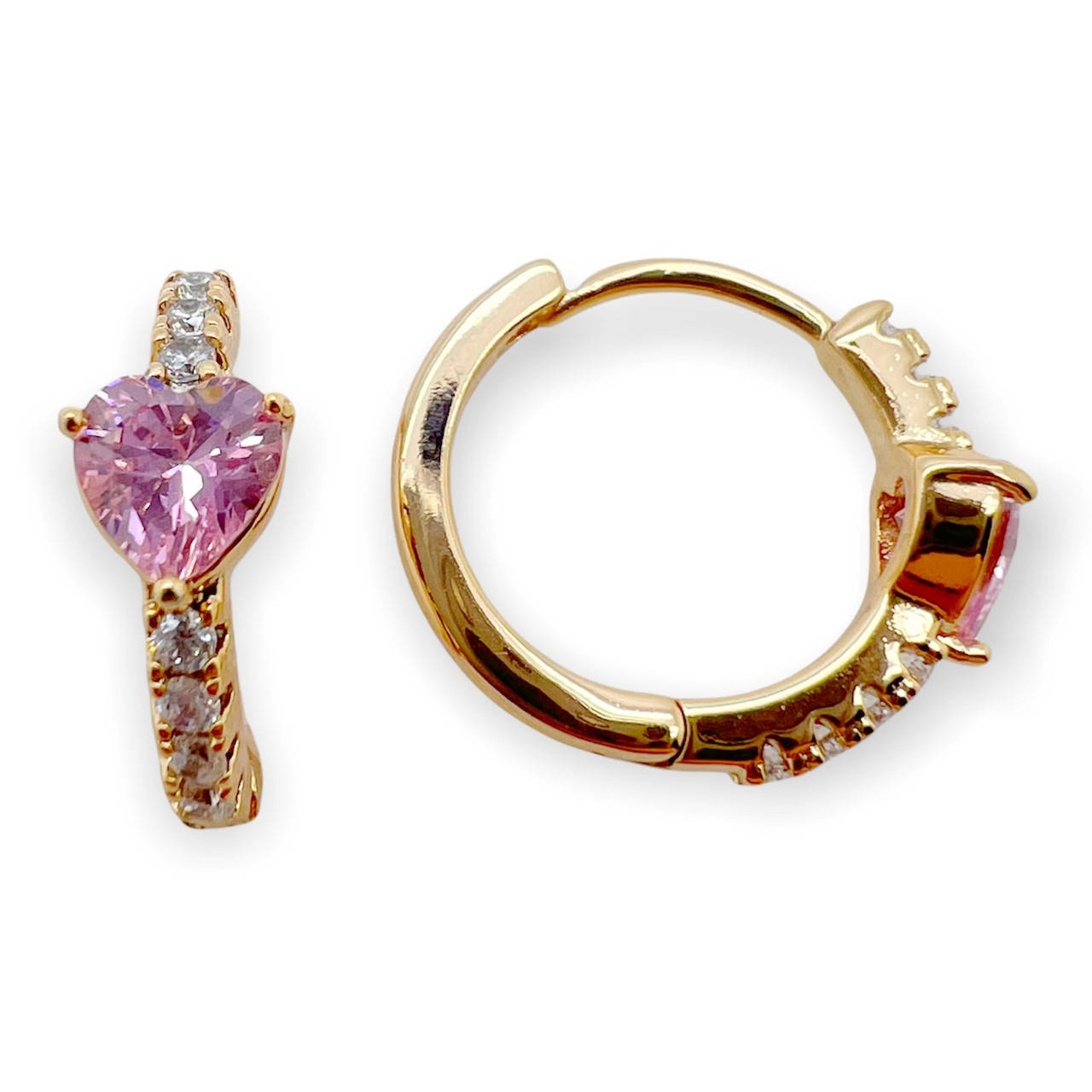

Серьги сердечки xp. 18k