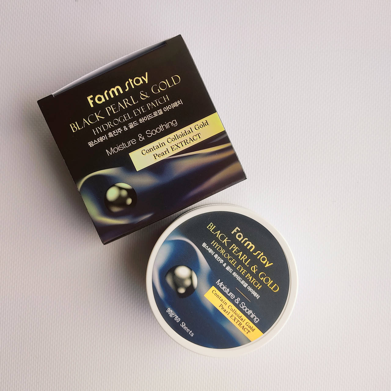 

Патчи под глаза FarmStay Black Pearl & Gold Hydrogel Eye Patch 60 шт