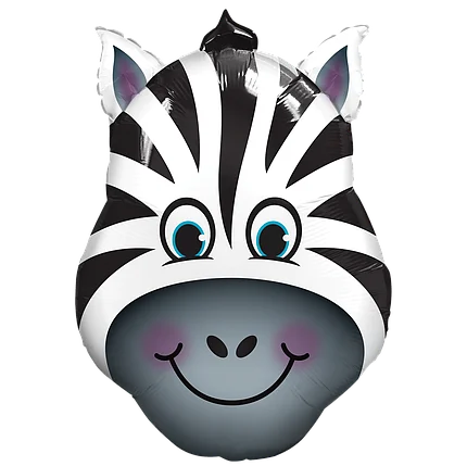 

Фольгированный шарик КНР (44х64 см) Зебра (голова), Разные цвета