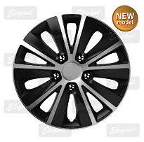 

Колпаки на колеса R15 Elegant RAPID SILVER & BLACK