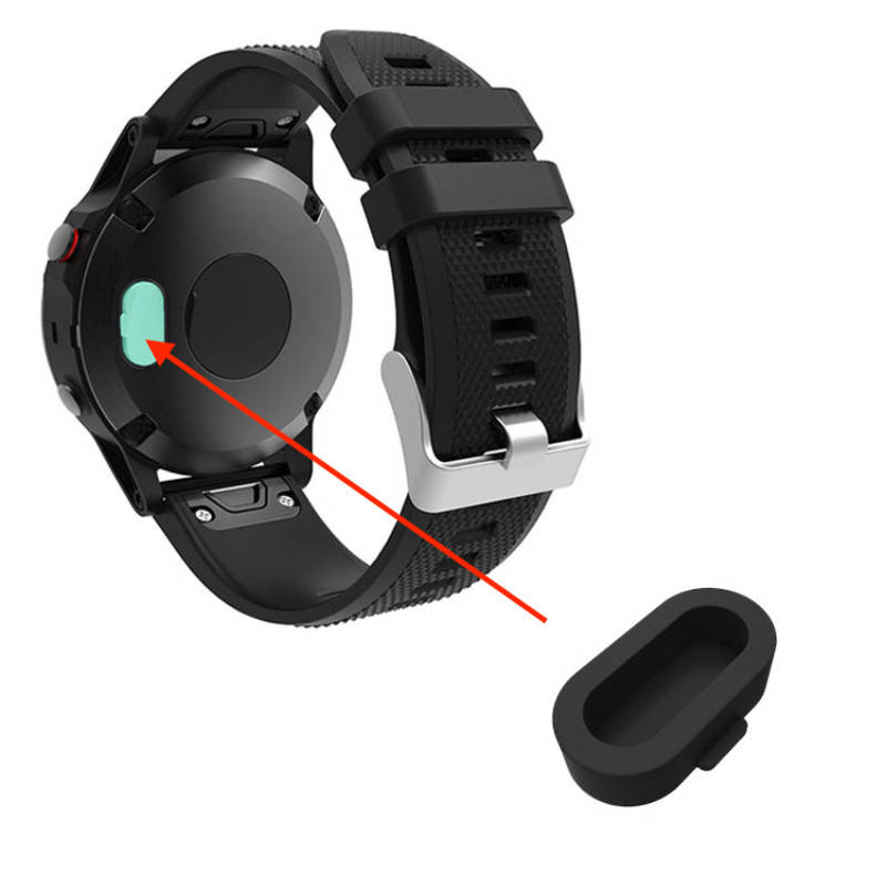

Заглушка силиконовая для умных часов Garmin Fenix 5/5S/5X Plus/6/6S/6X Pro, Черный
