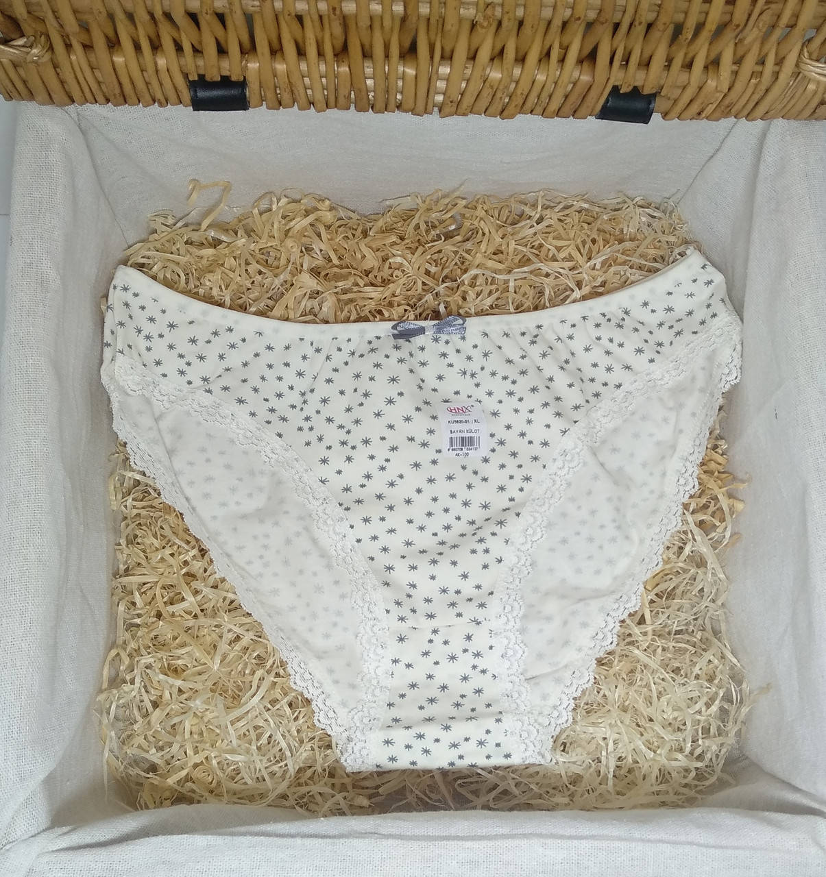 

Женские трусики средней посадки, Молочный