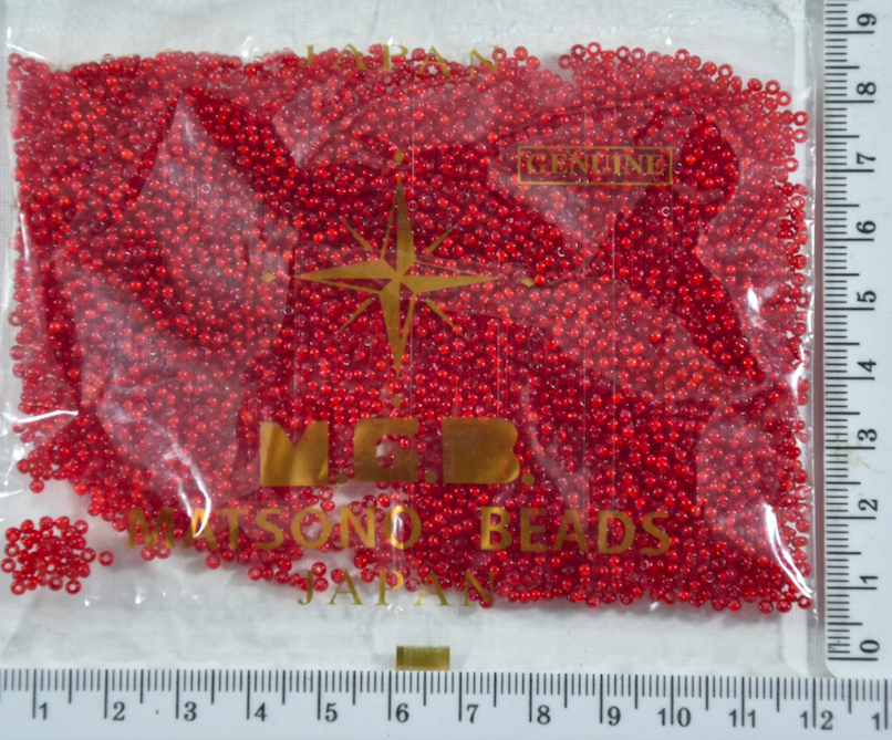 

Бисер №11/0 "MATSUNO"-Япония(50гр) №806 св красн уп=1шт