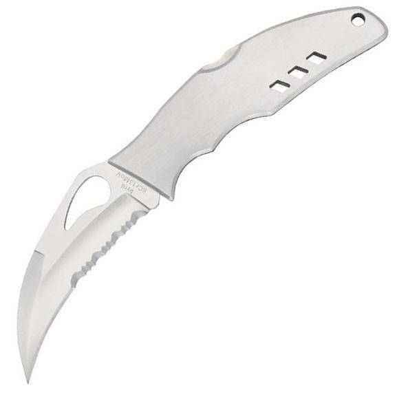 

Нож Spyderco Byrd Crossbill, полусеррейтор (BY07PS), Серый
