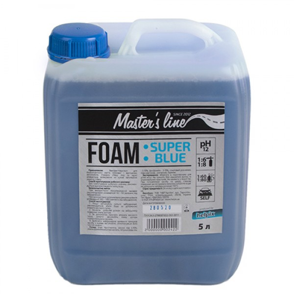 

Пена активная MASTER*S LINE 1:6 Foam Super Blue 5л 203376