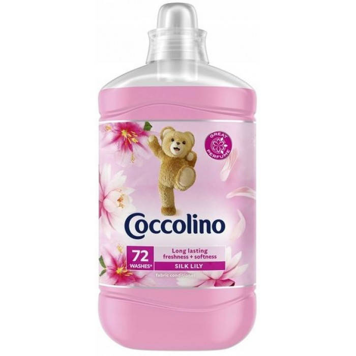 

Ополаскиватель для белья Coccolino Silk lily 1800 мл (72 стирки)