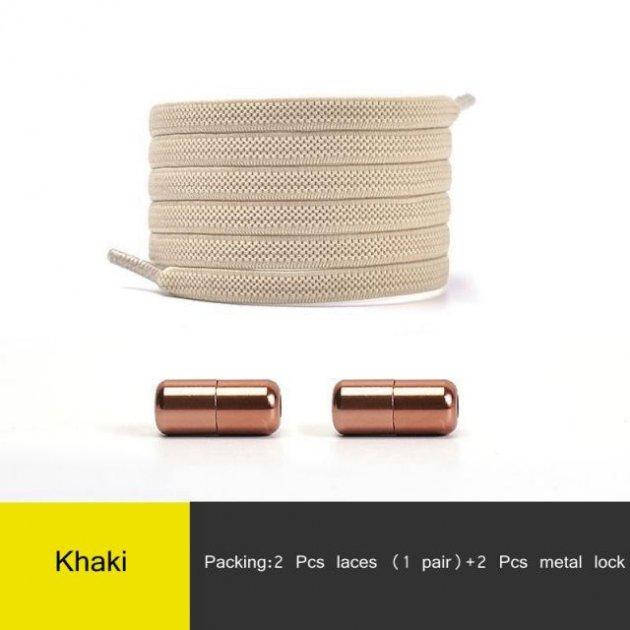 

Эластичные плоские шнурки для обуви Khaki