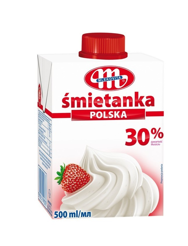 

Вершки ультрапастеризовані Mlekovita «Smietanka 30 %» 0,5 л.