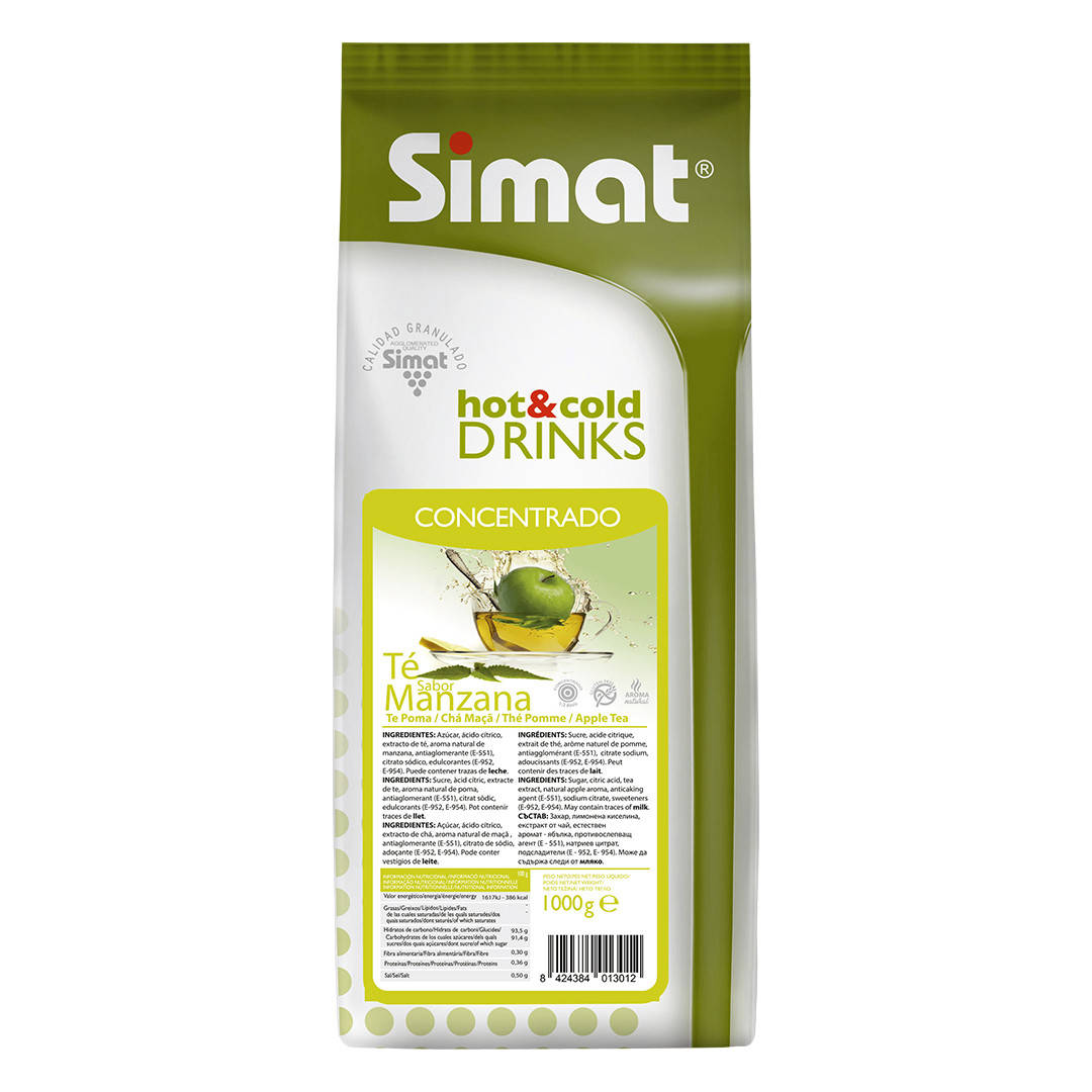 

Растворимый концентрат чай для вендинга Simat со вкусом яблока 1 кг