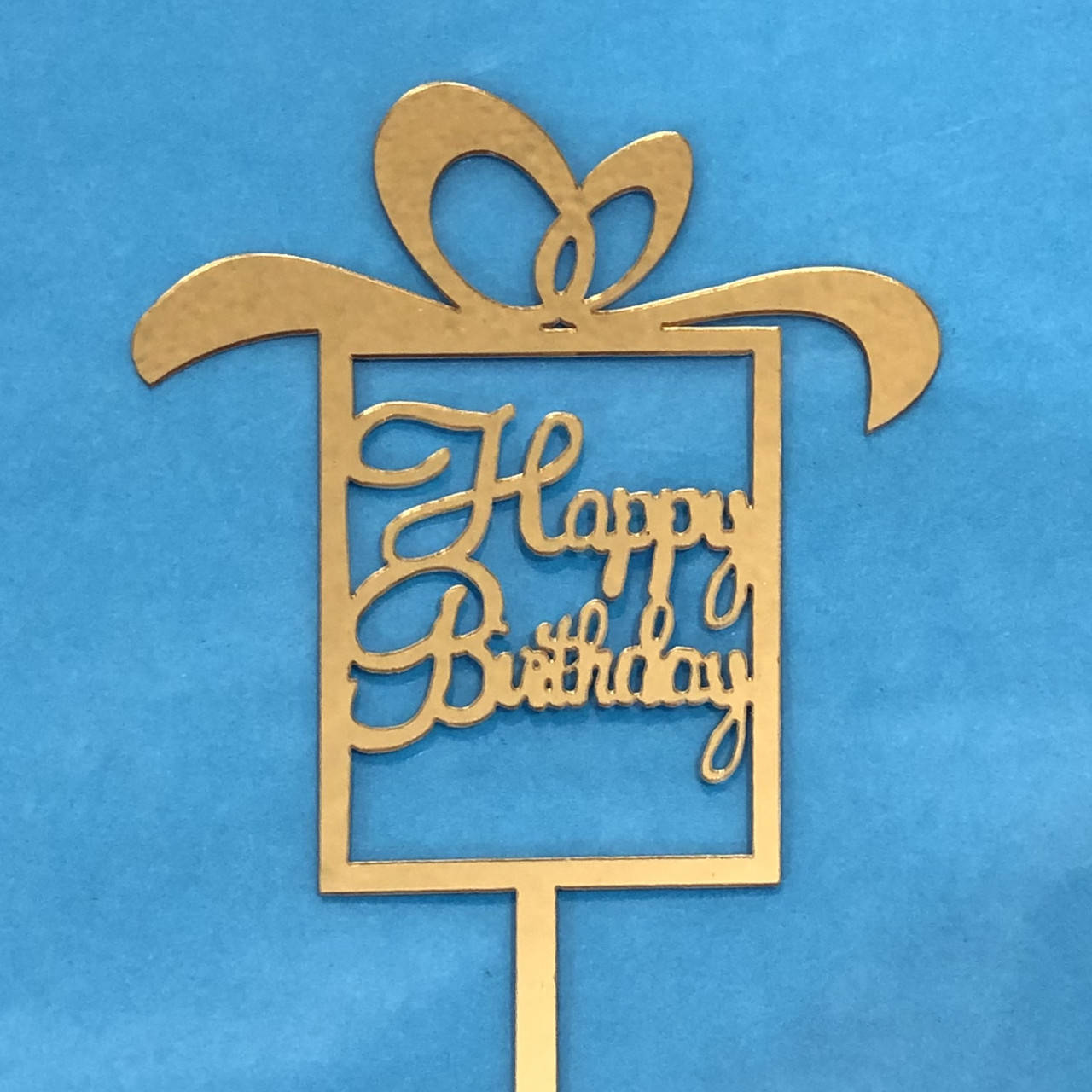 

Акриловый топпер на торт "Happy birthday " (↔ 11 см) ТЕМА 200