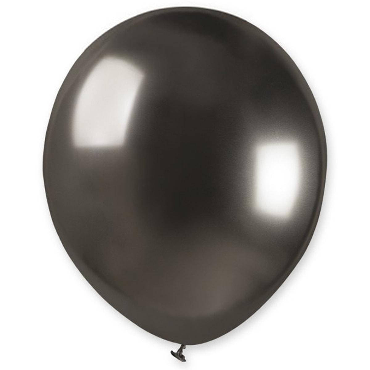 

Латексный шар 5"(13см) Хром серый (space grey),GEMAR (Италия)